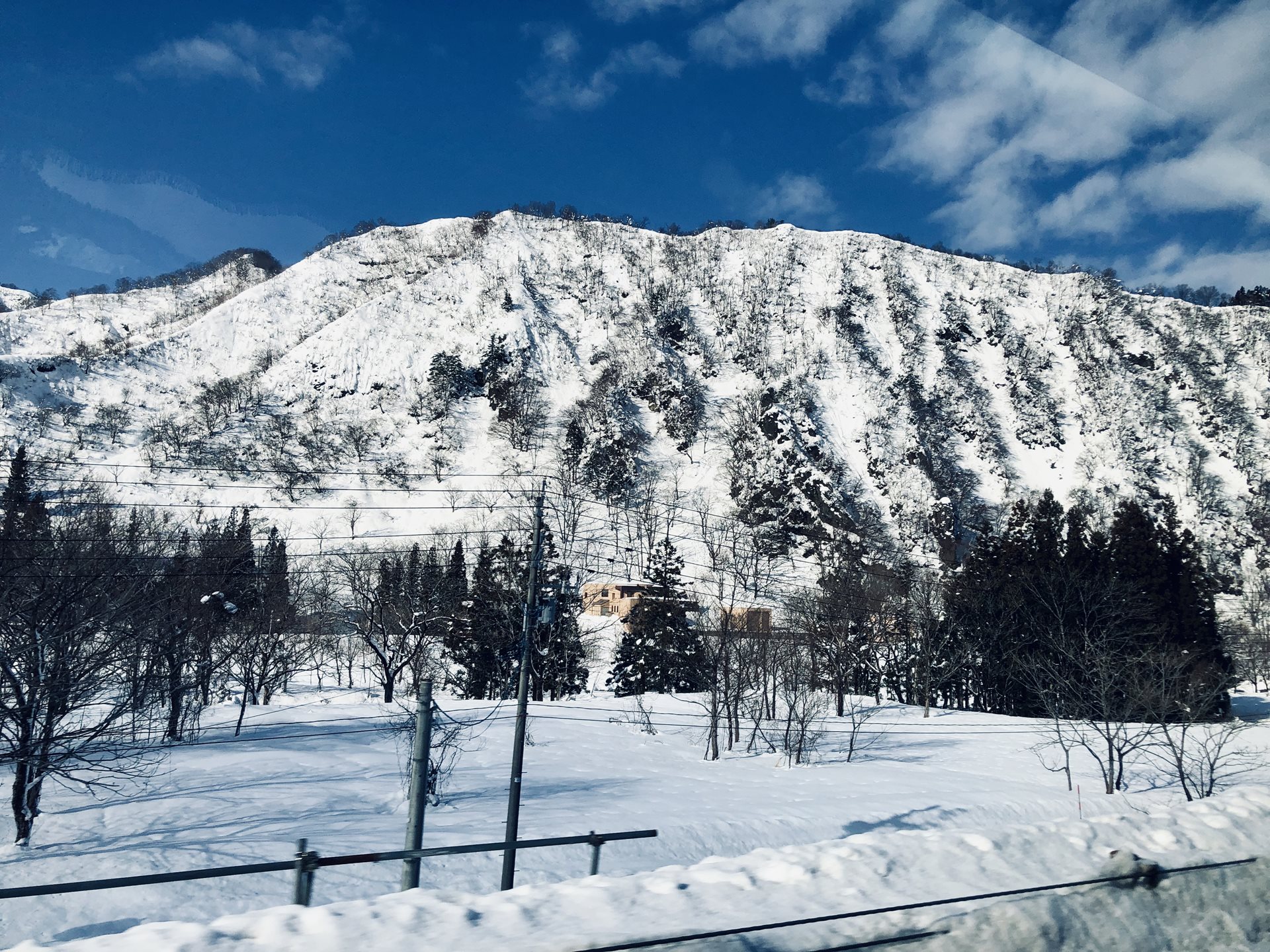 Snowy mountain in Japan